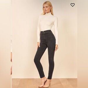 Reformation Black High Rise Jeans